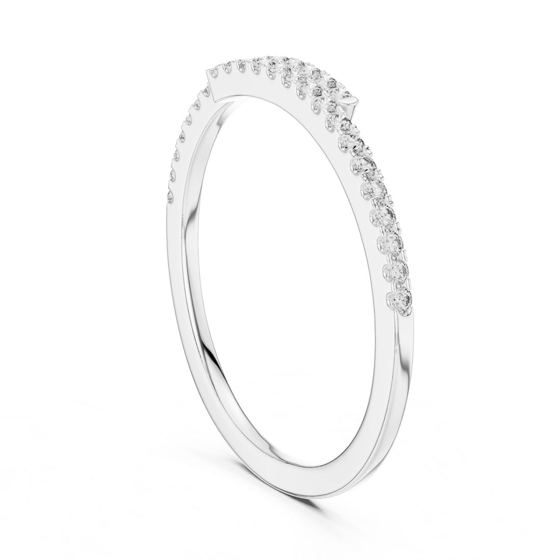 .16 Ct. Diamond Pavé Bypass Eternity Ring (12#10012@L) 8