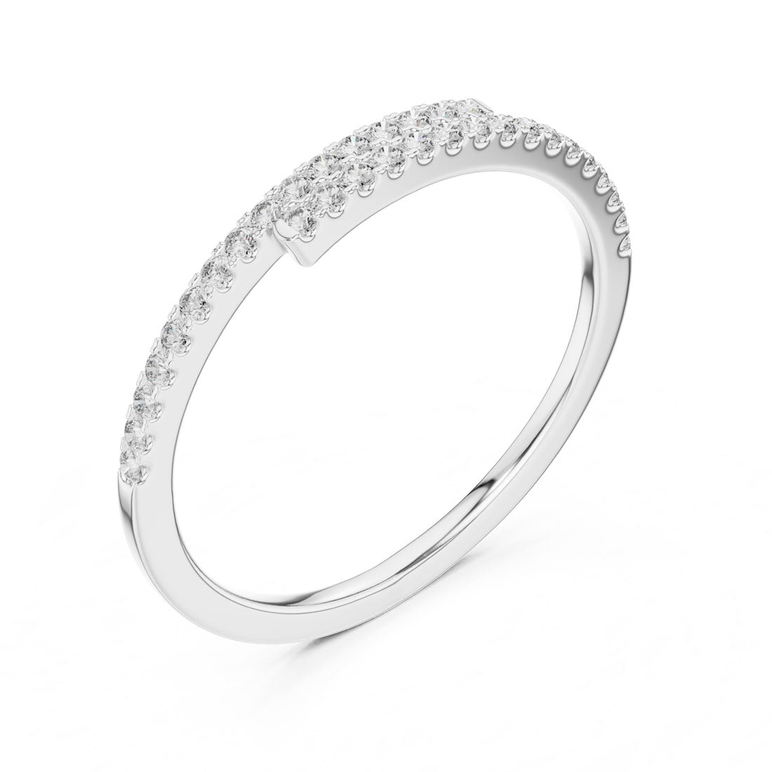 .16 Ct. Diamond Pavé Bypass Eternity Ring (12#10012@L) 6
