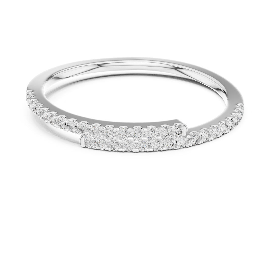 .16 Ct. Diamond Pavé Bypass Eternity Ring (12#10012@L) 9