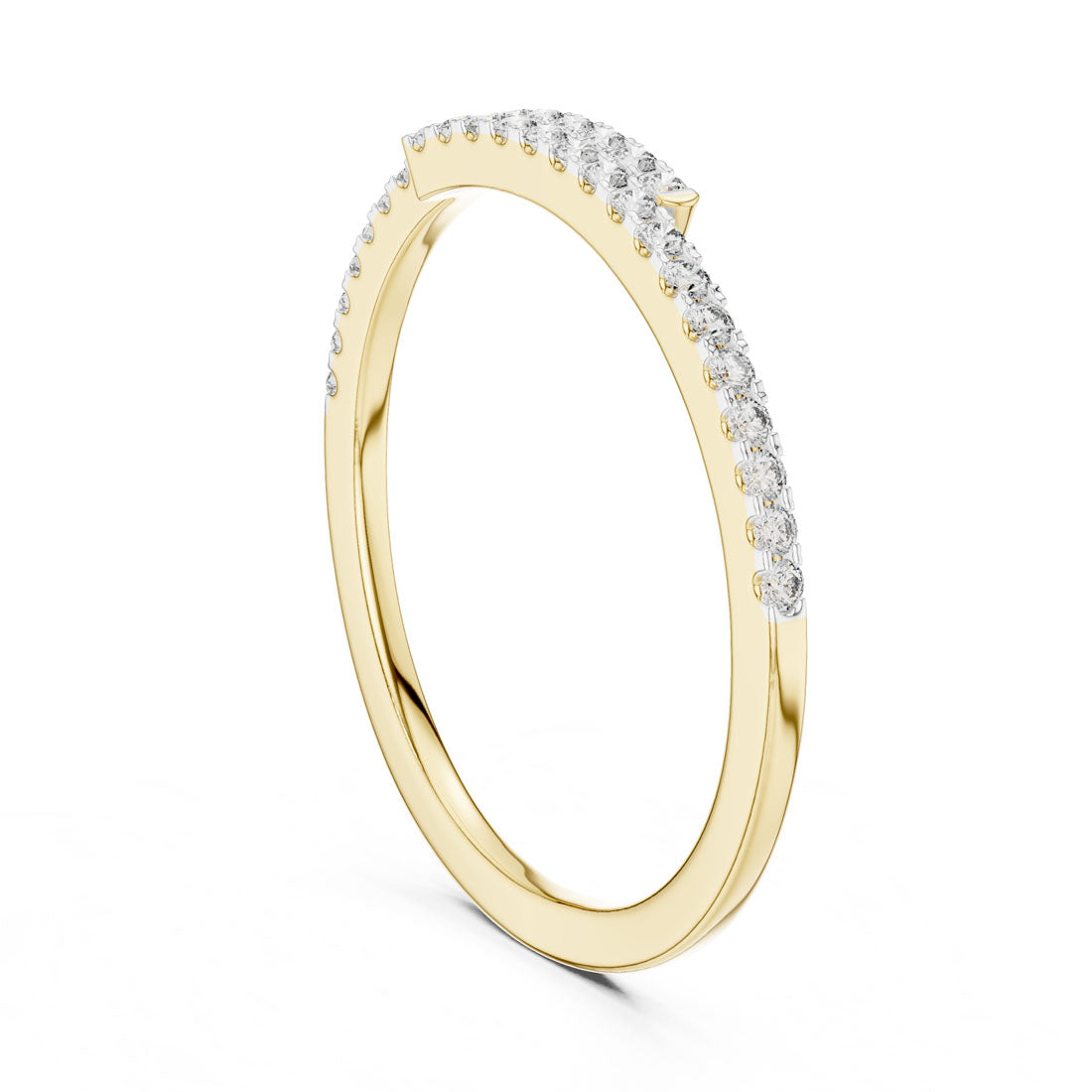 .16 Ct. Diamond Pavé Bypass Eternity Ring (12#10012@L) 3