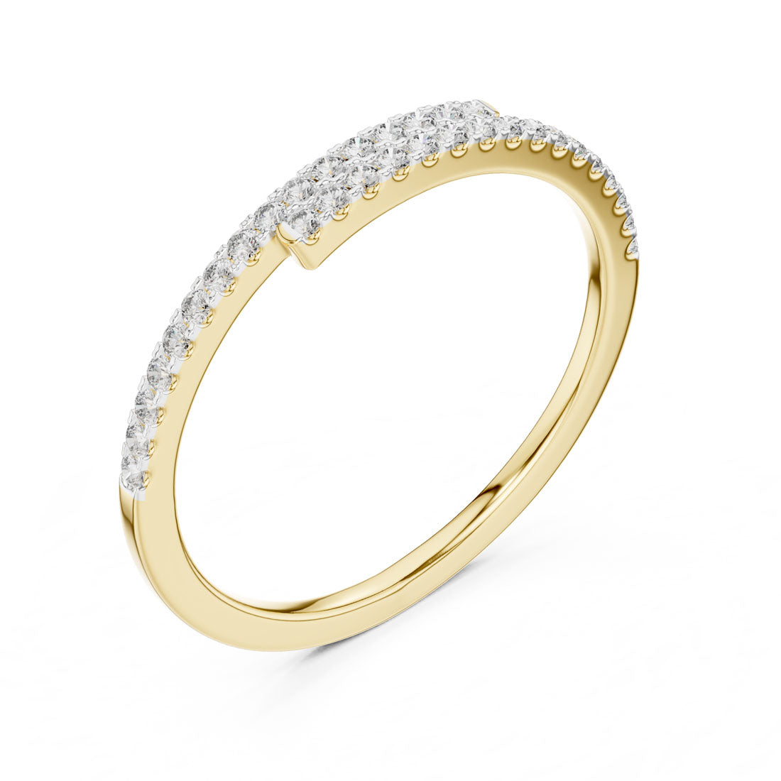 .16 Ct. Diamond Pavé Bypass Eternity Ring (12#10012@L)