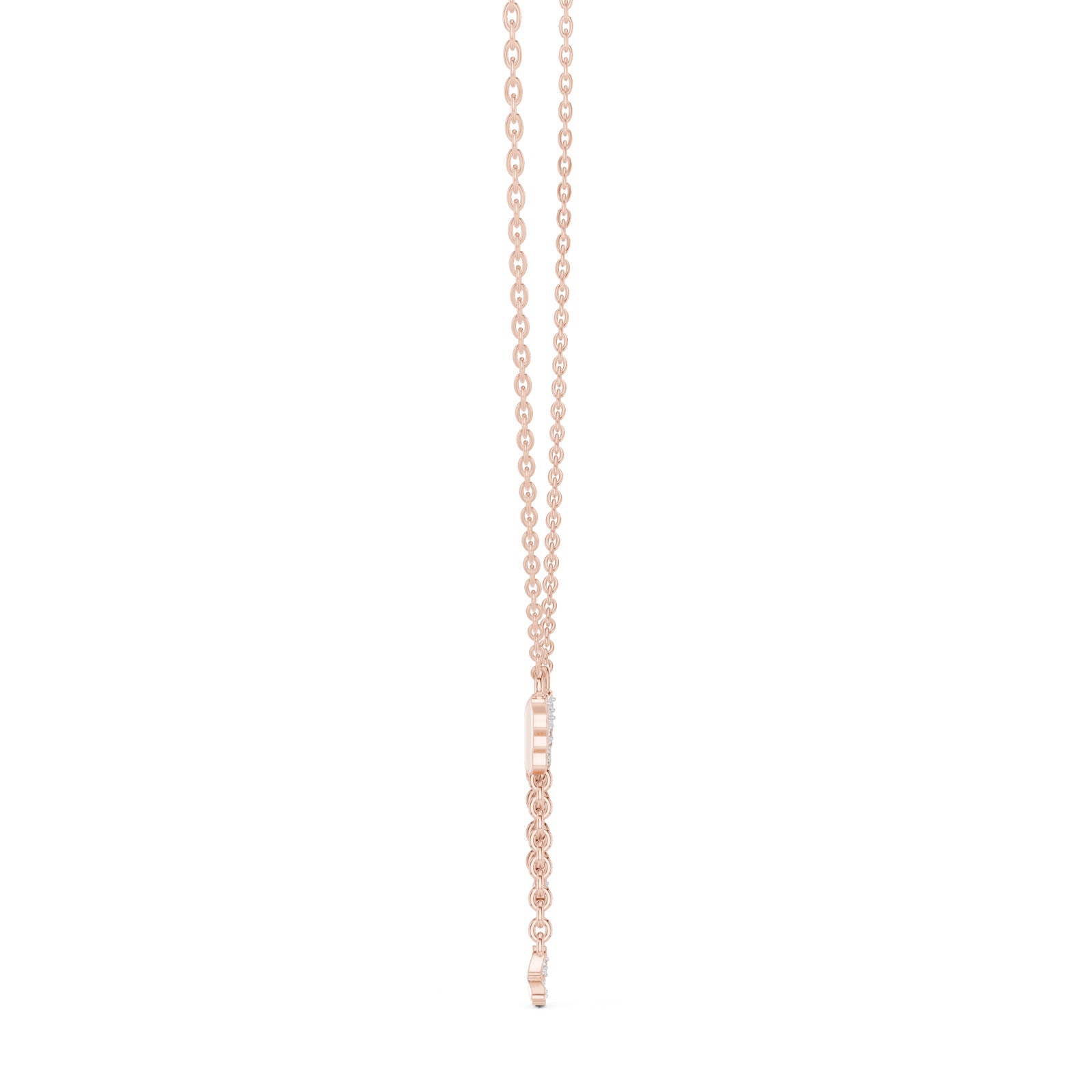 .12 Ct. Diamond Butterfly Drop Pendant Necklace (12#10013P) 7