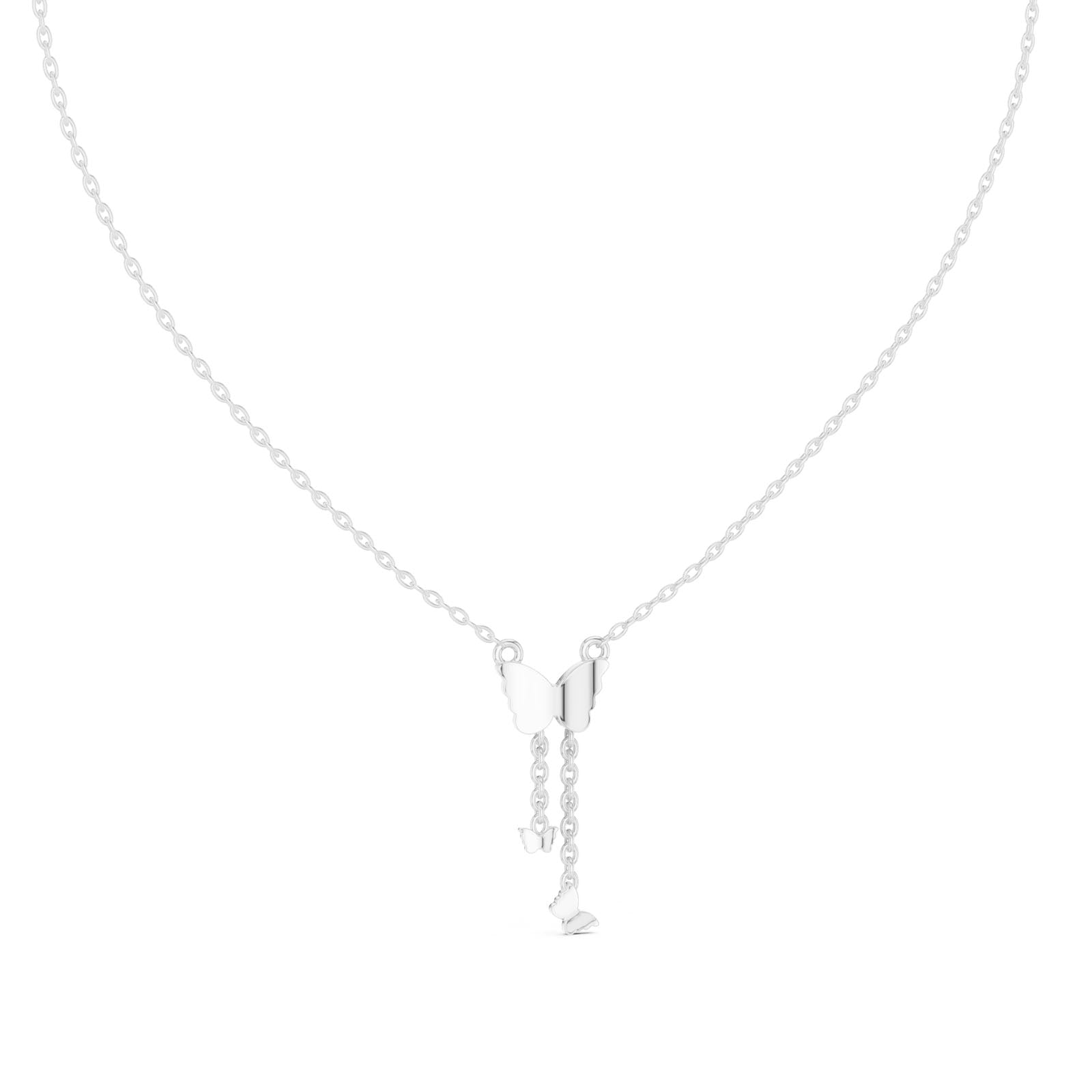 .12 Ct. Diamond Butterfly Drop Pendant Necklace (12#10013P) 6