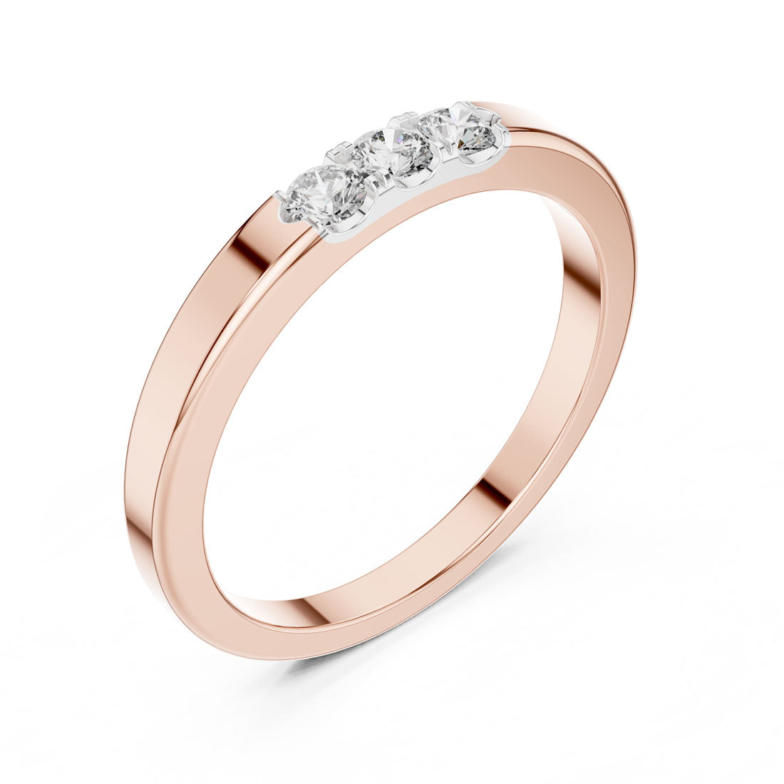 .20 Ct. Diamond Three-Stone Accent Band (12#10013@L) 8