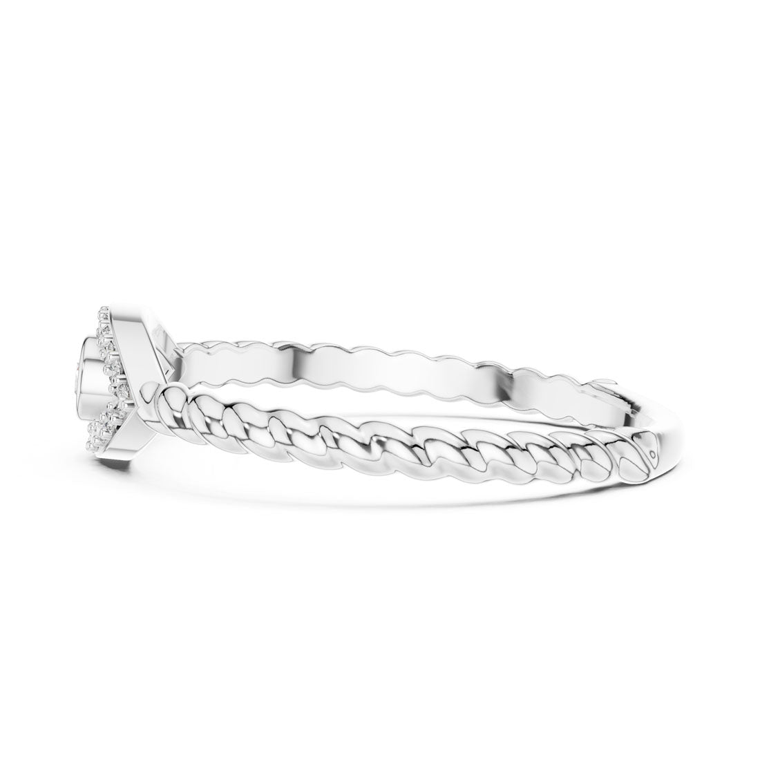 .10 Ct. Evil Eye Diamond Ring with Rope Shank (12#10014@L) 11