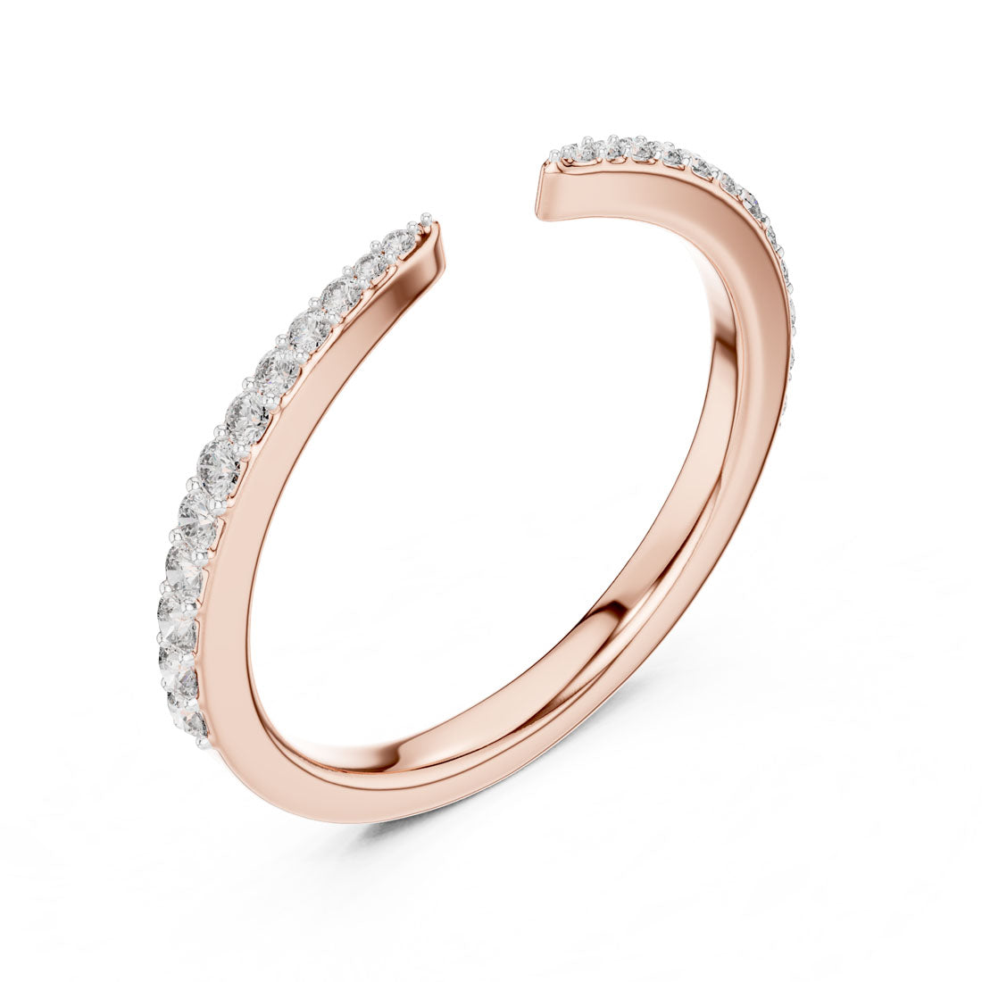 .23 Ct. Diamond Pavé Open Band Ring (12#10019@L) 9
