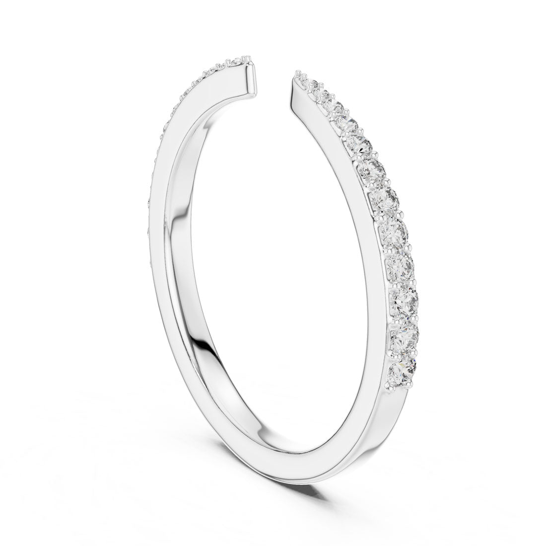 .23 Ct. Diamond Pavé Open Band Ring (12#10019@L) 6