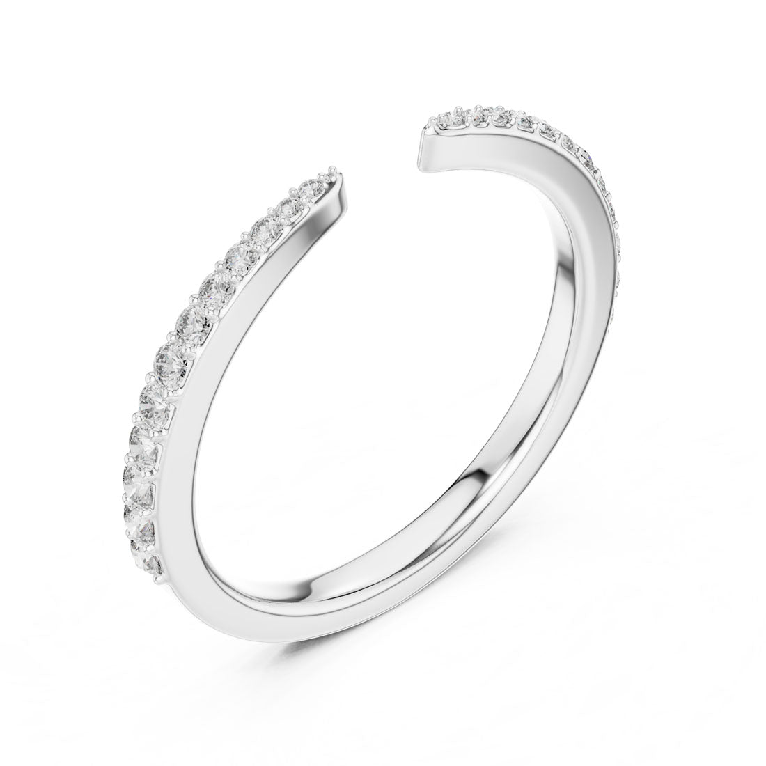 .23 Ct. Diamond Pavé Open Band Ring (12#10019@L) 10