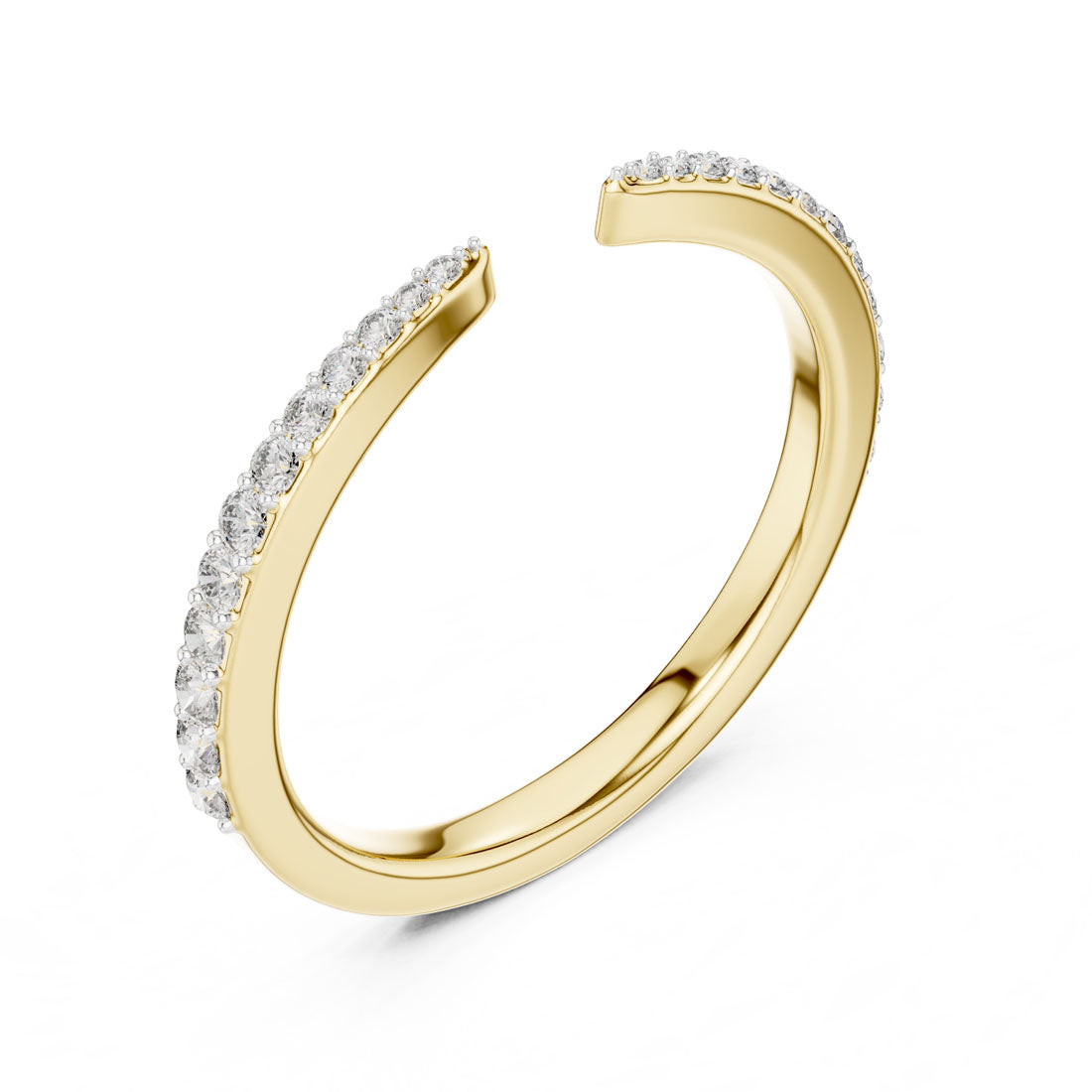 .23 Ct. Diamond Pavé Open Band Ring (12#10019@L)