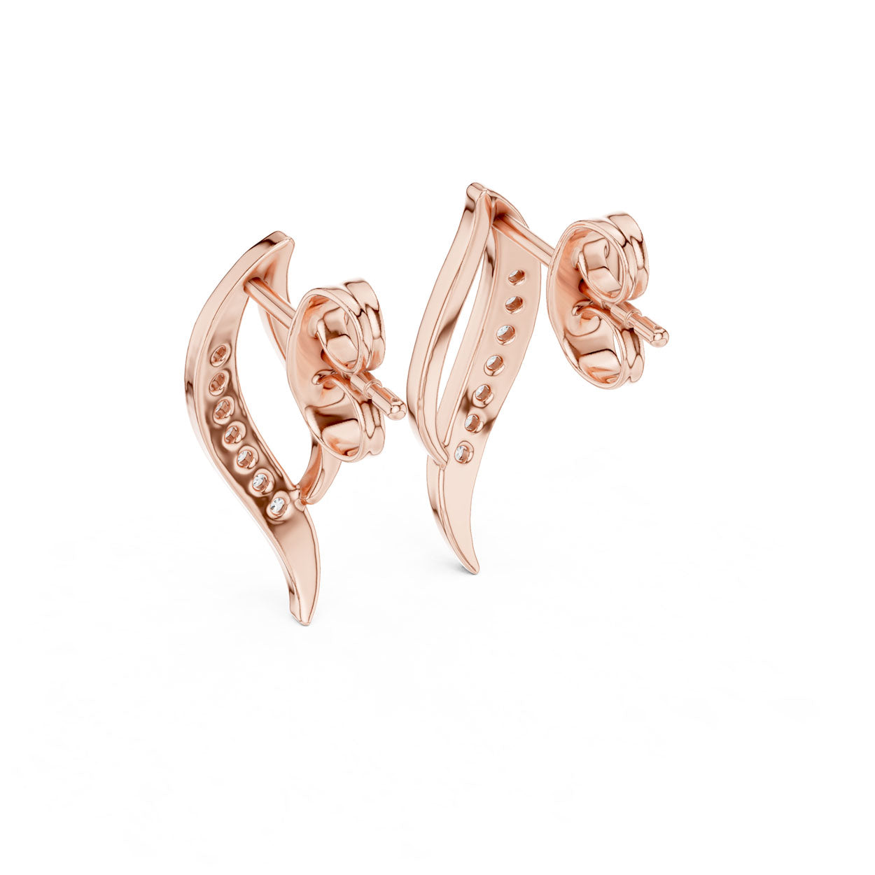 .14 Ct. Diamond Open Teardrop Earrings (12#10020@E) 10