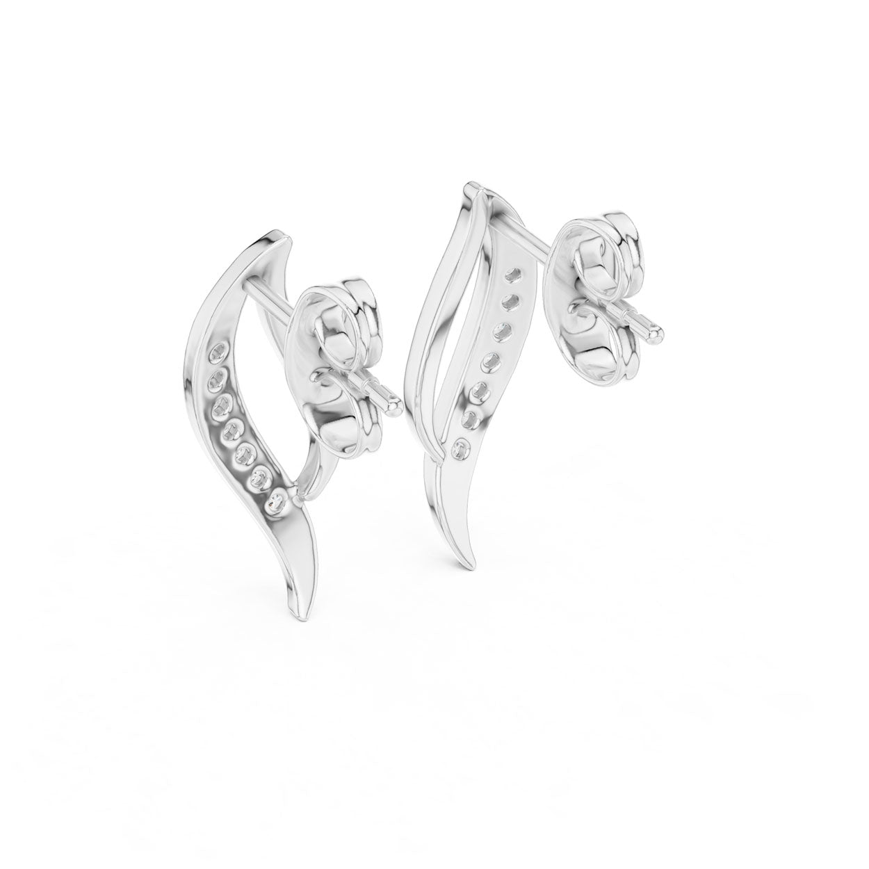 .14 Ct. Diamond Open Teardrop Earrings (12#10020@E) 9