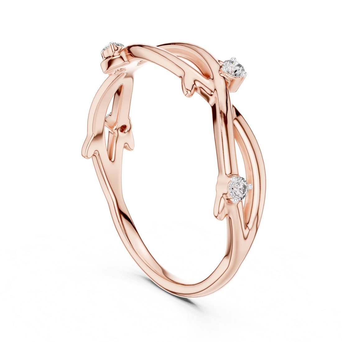 .04 Ct. Twisted Vine Ring (12#10022@L) 11