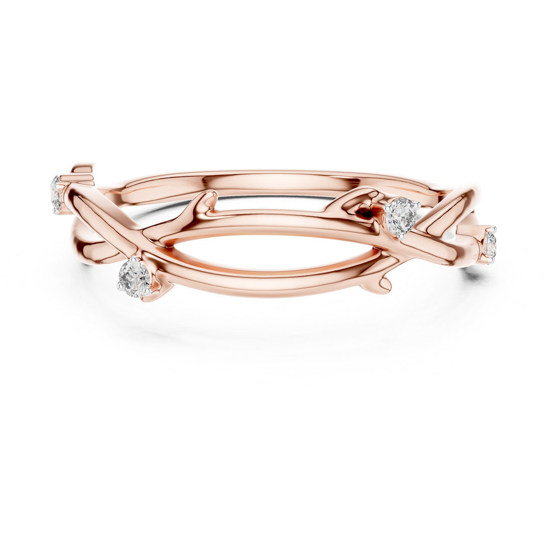 .04 Ct. Twisted Vine Ring (12#10022@L)