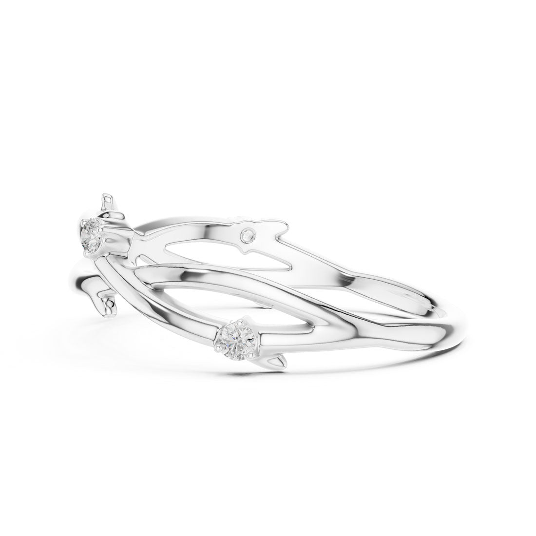 .04 Ct. Twisted Vine Ring (12#10022@L) 9