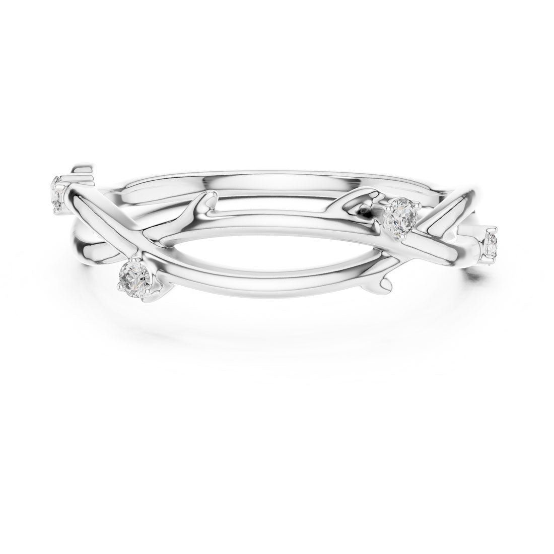 .04 Ct. Twisted Vine Ring (12#10022@L) 6