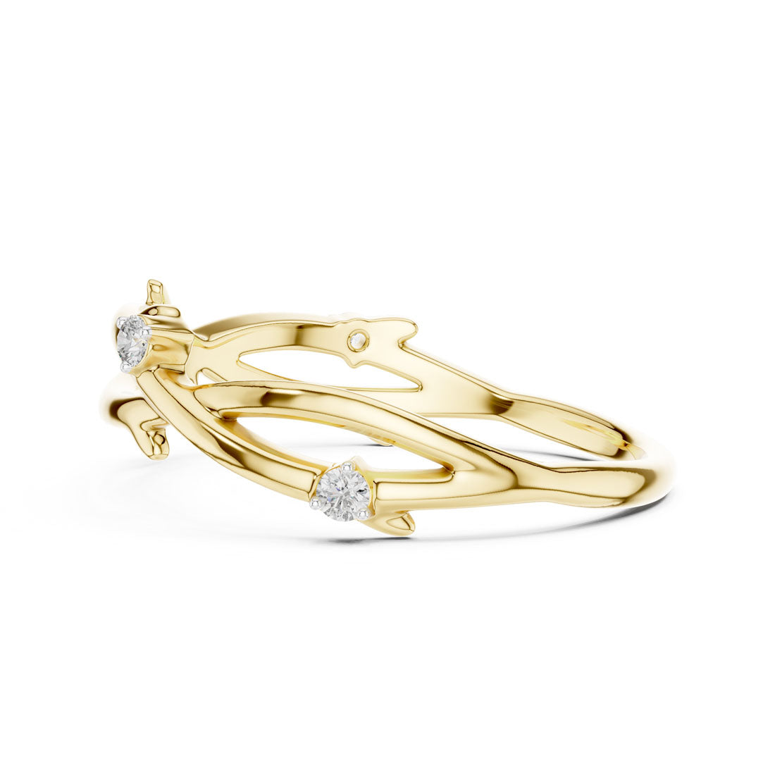.04 Ct. Twisted Vine Ring (12#10022@L) 4