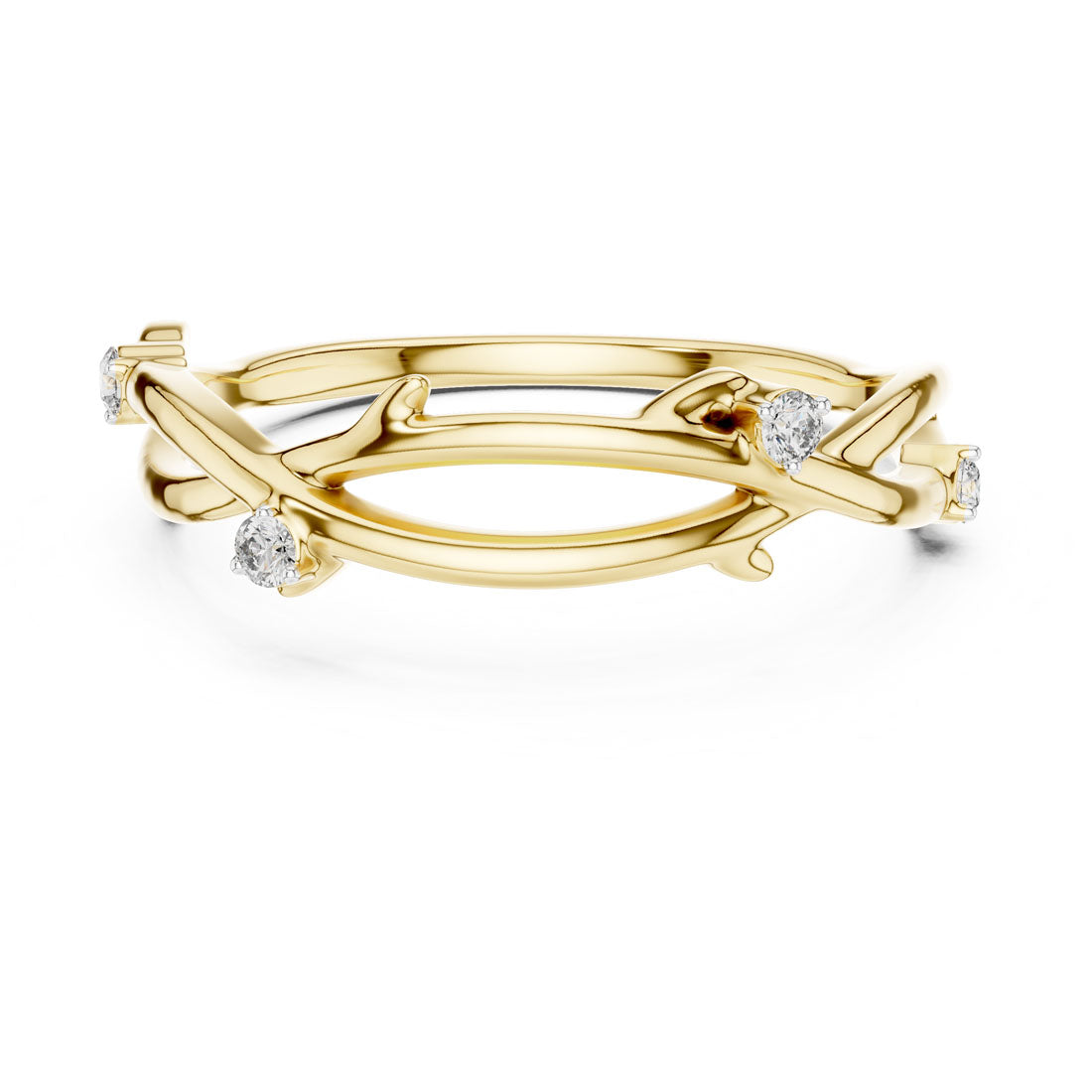.04 Ct. Twisted Vine Ring (12#10022@L) 5
