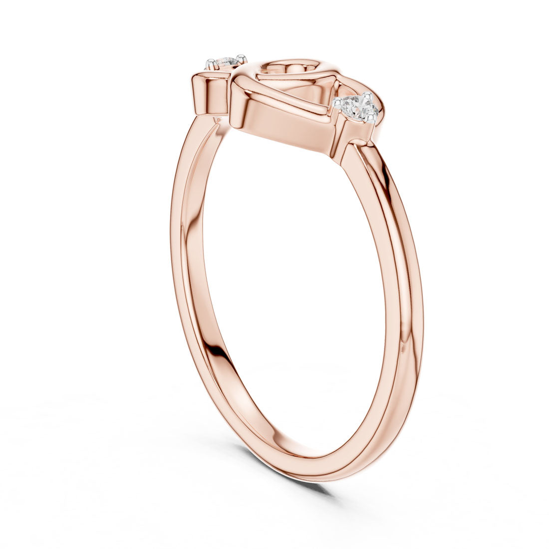 .05 Ct. Double Heart Knot Ring with Diamond Accents (12#10023@L) 9