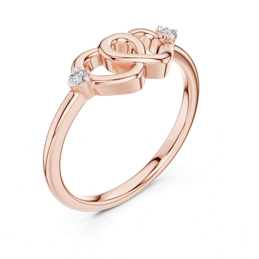 .05 Ct. Double Heart Knot Ring with Diamond Accents (12#10023@L) 7
