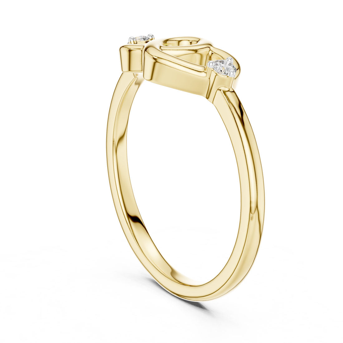 .05 Ct. Double Heart Knot Ring with Diamond Accents (12#10023@L) 3