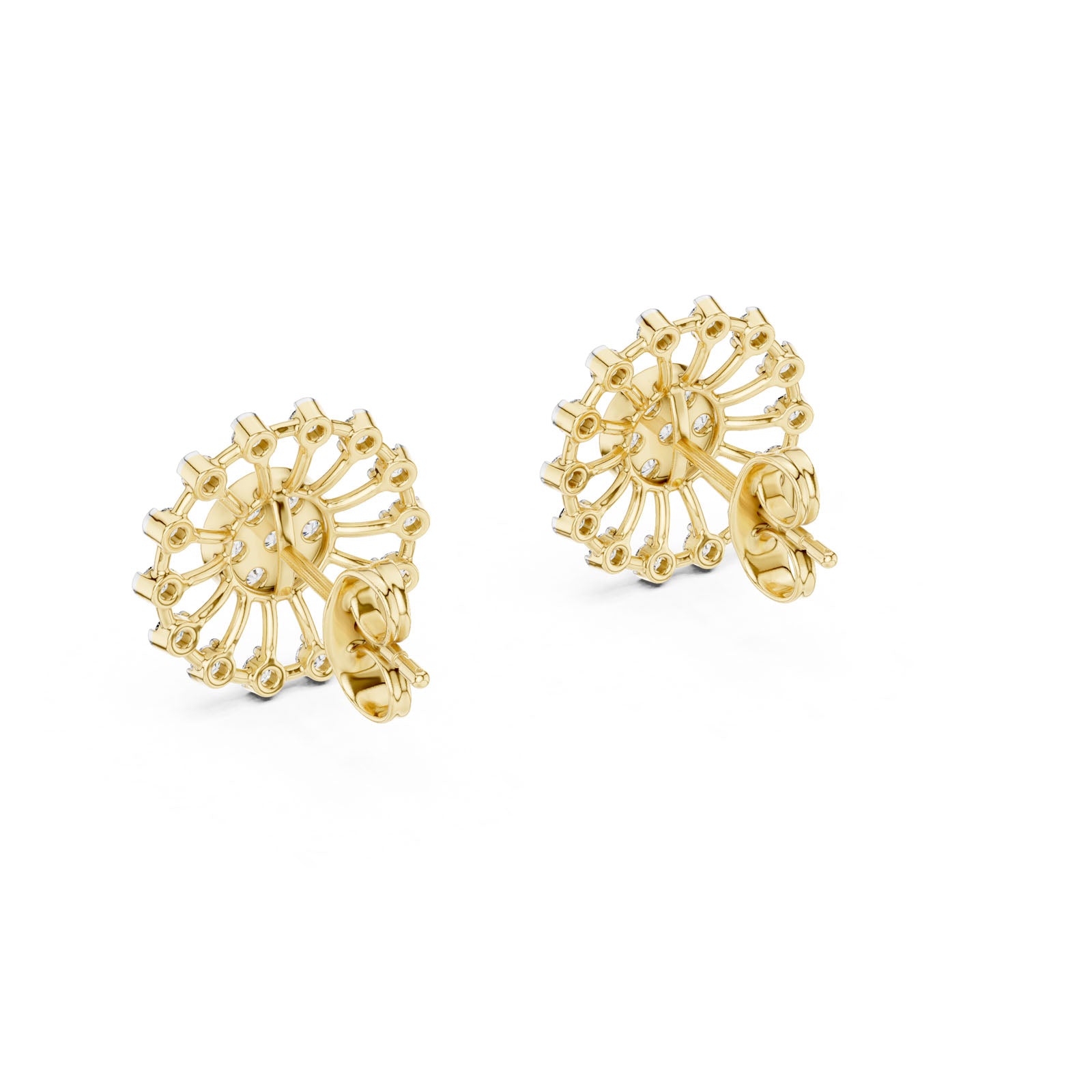 .70 Ct. Sunburst Diamond Earrings (12#10024@E) 9