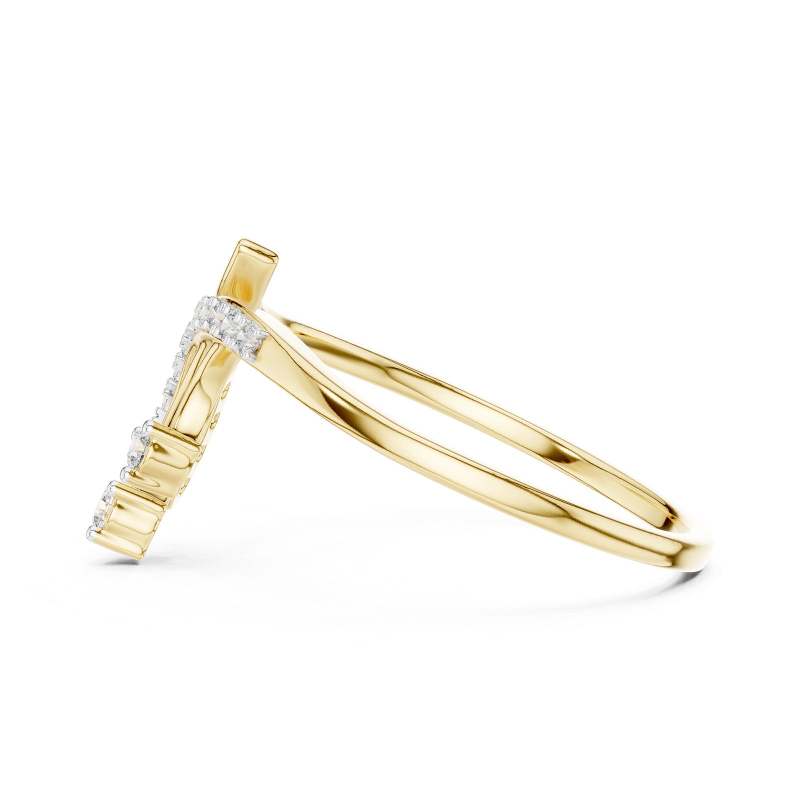 .13 Ct. Diamond Swirl Ring with Pavé Accents (12#10028@L) 5