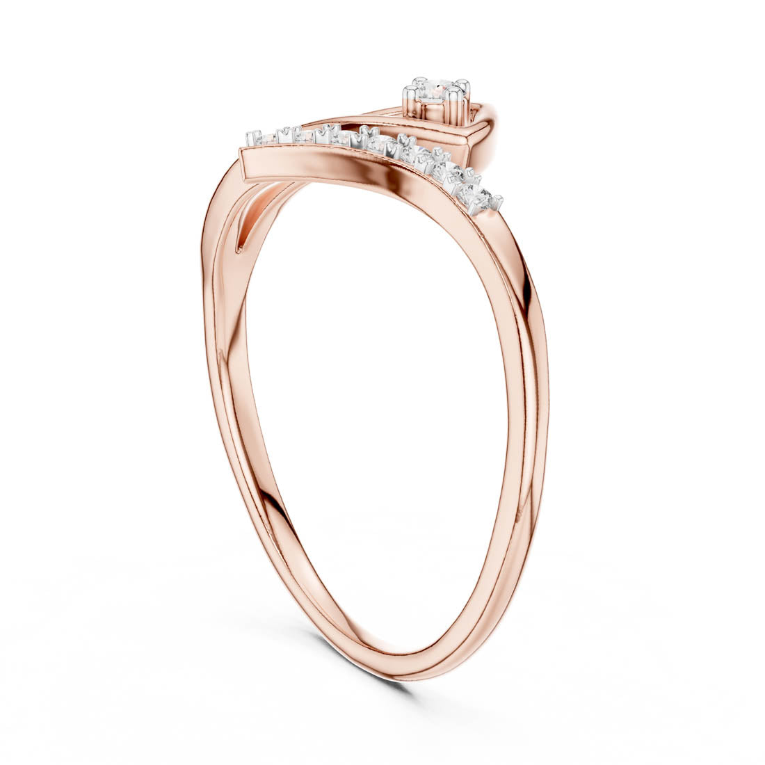 .08 Ct. Diamond Pavé Bypass Ring (12#10030@L) 6