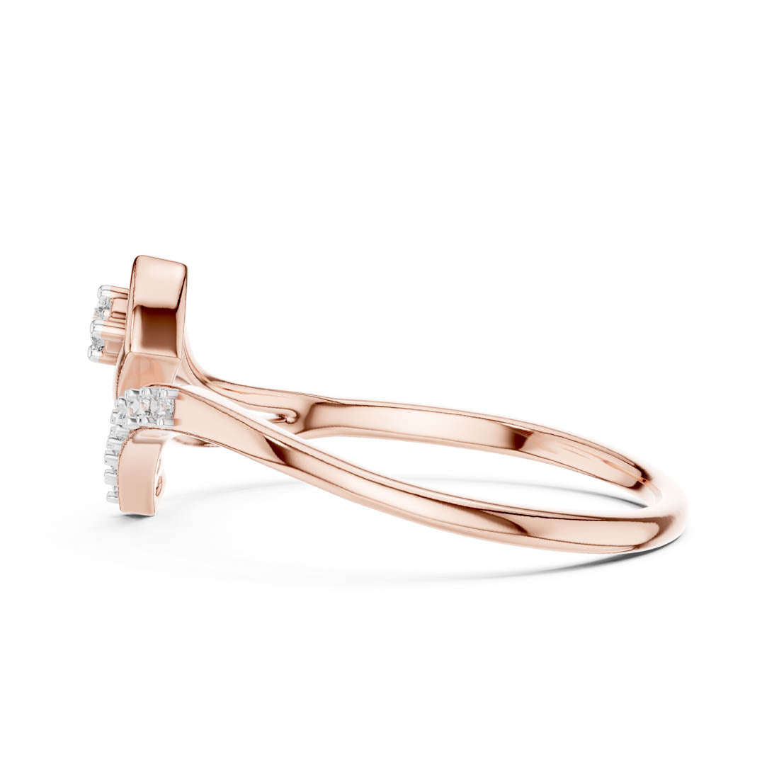 .08 Ct. Diamond Pavé Bypass Ring (12#10030@L) 9