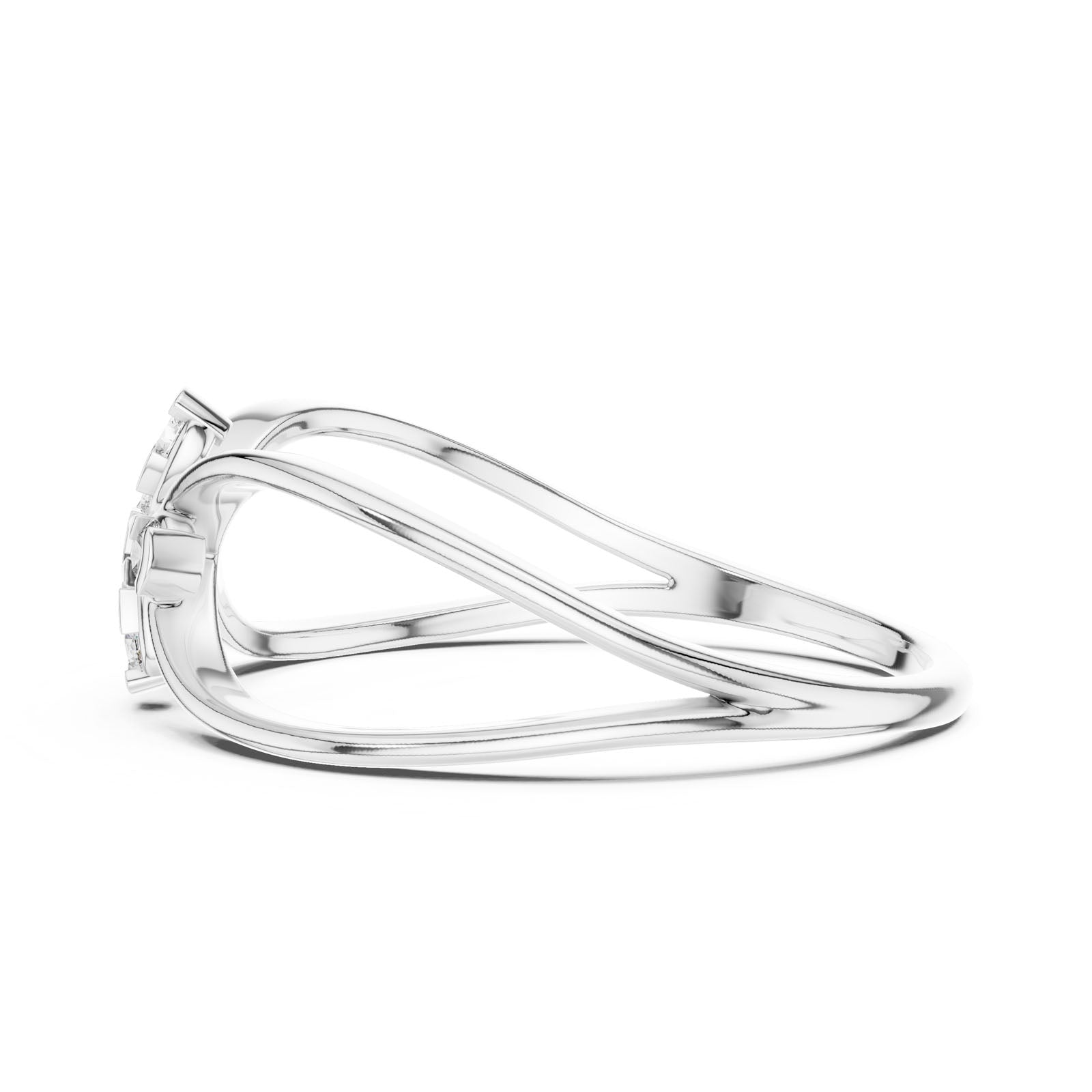 .10 Ct. Round Diamond Infinity Flower Ring (12#10037@L) 6