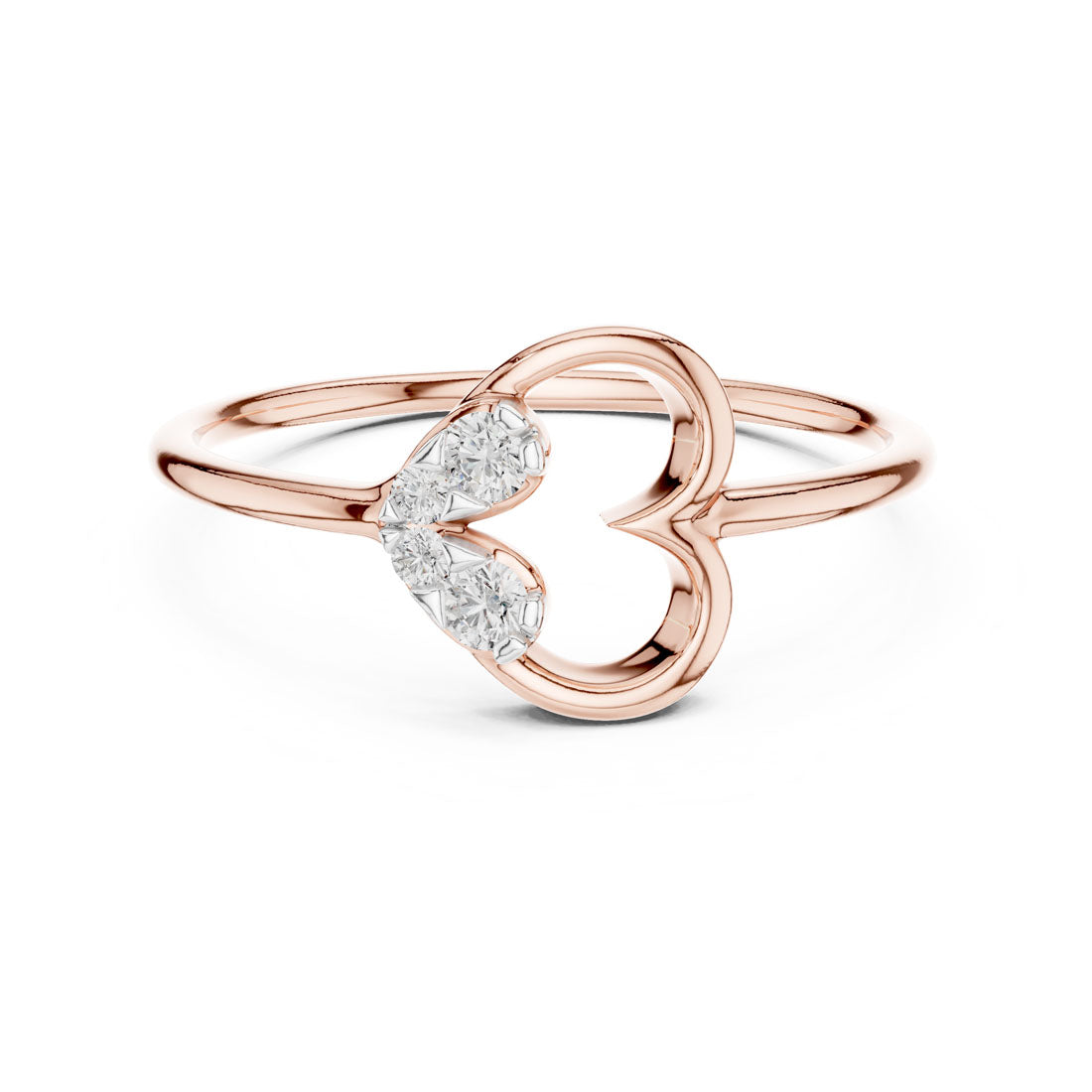 .10 Ct. Double Heart East-West Diamond Ring (12#10039@L) 7