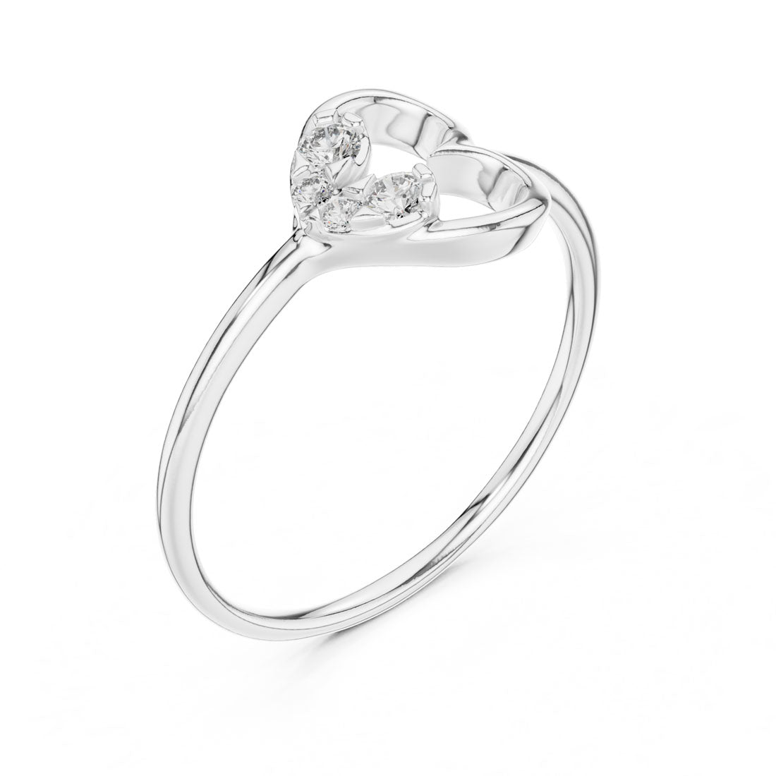 .10 Ct. Double Heart East-West Diamond Ring (12#10039@L) 6