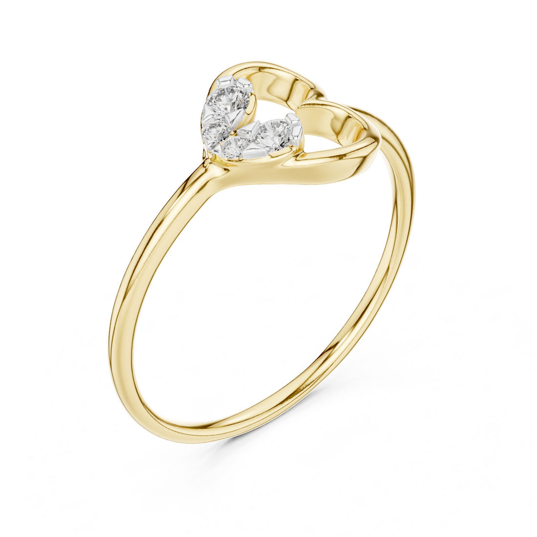 .10 Ct. Double Heart East-West Diamond Ring (12#10039@L)
