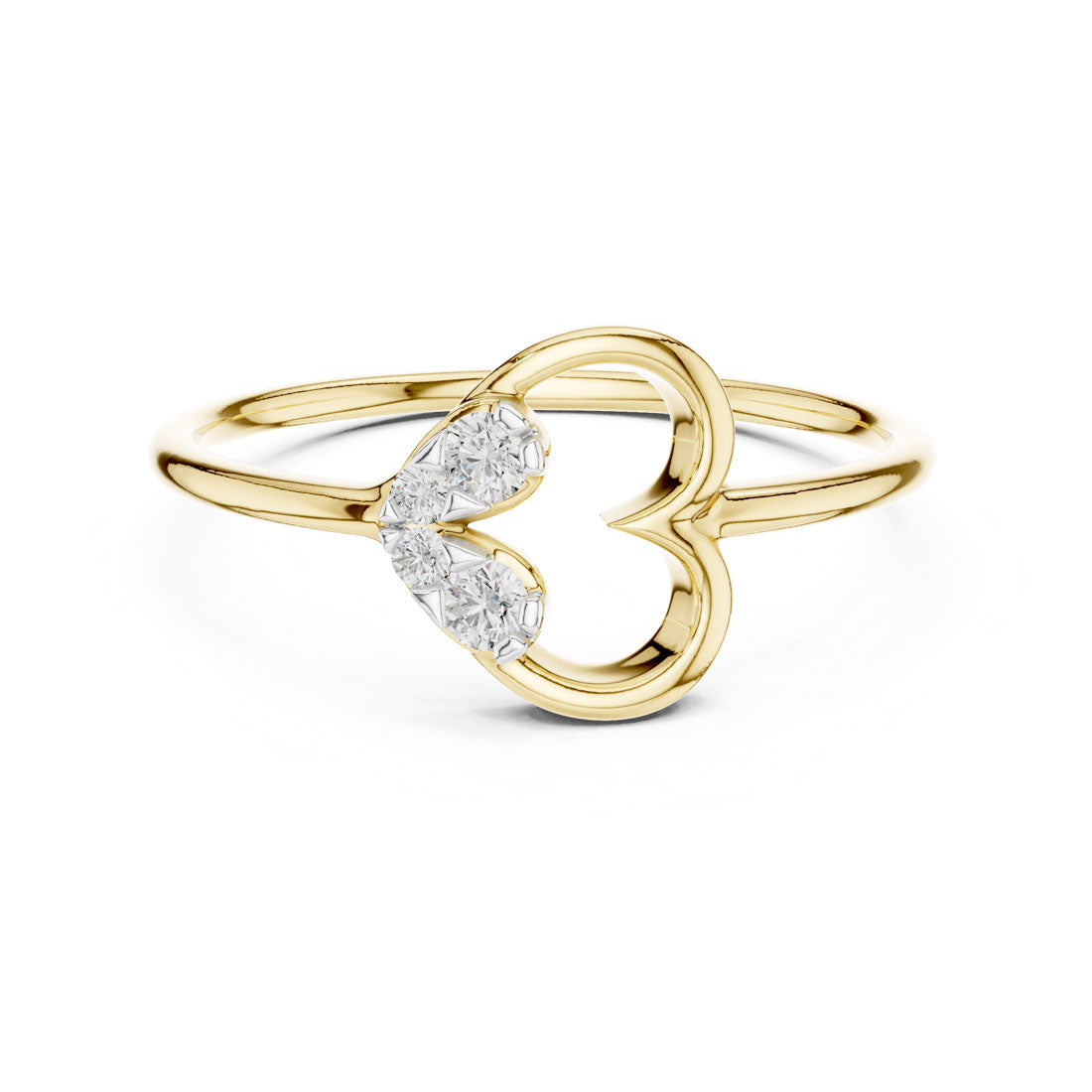 .10 Ct. Double Heart East-West Diamond Ring (12#10039@L) 5