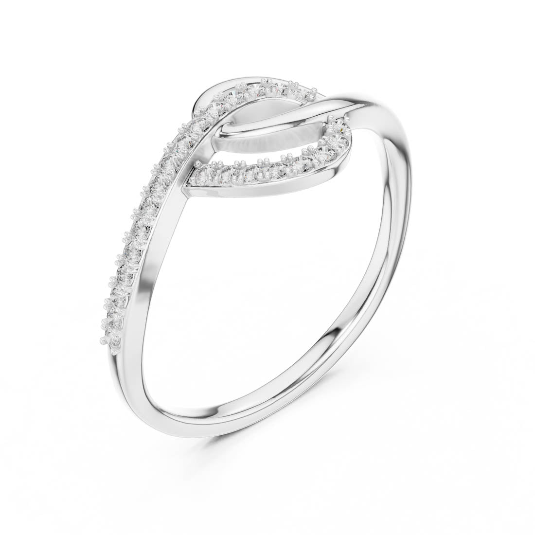 .12 Ct. Double Knot Pavé Ring (12#10041@L) 11