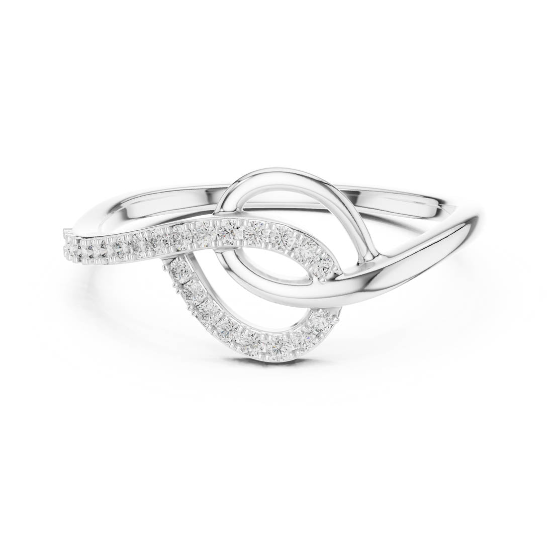 .12 Ct. Double Knot Pavé Ring (12#10041@L)