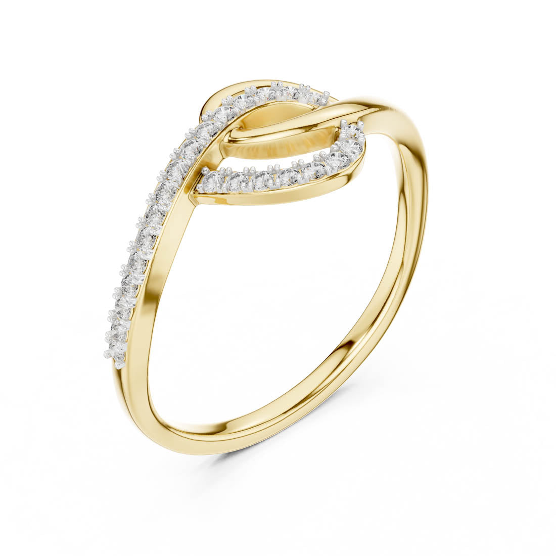 .12 Ct. Double Knot Pavé Ring (12#10041@L)