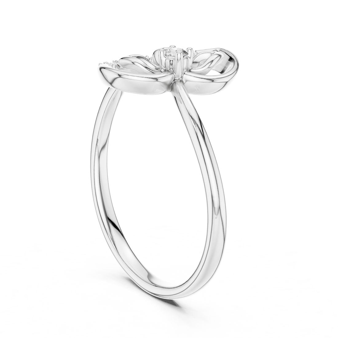 .08 Ct. Geometric Floral Diamond Ring (12#10045@L) 10