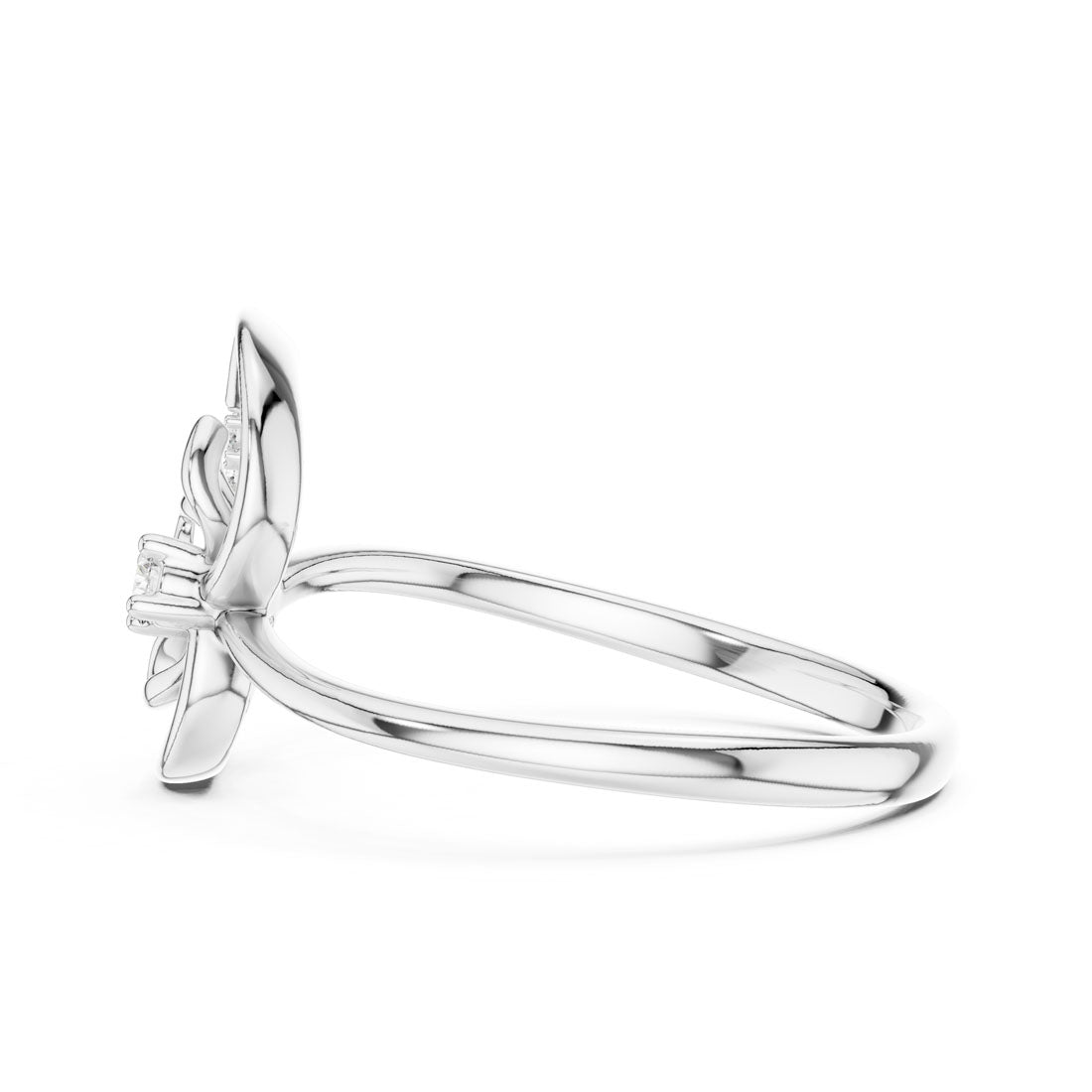 .08 Ct. Geometric Floral Diamond Ring (12#10045@L) 12