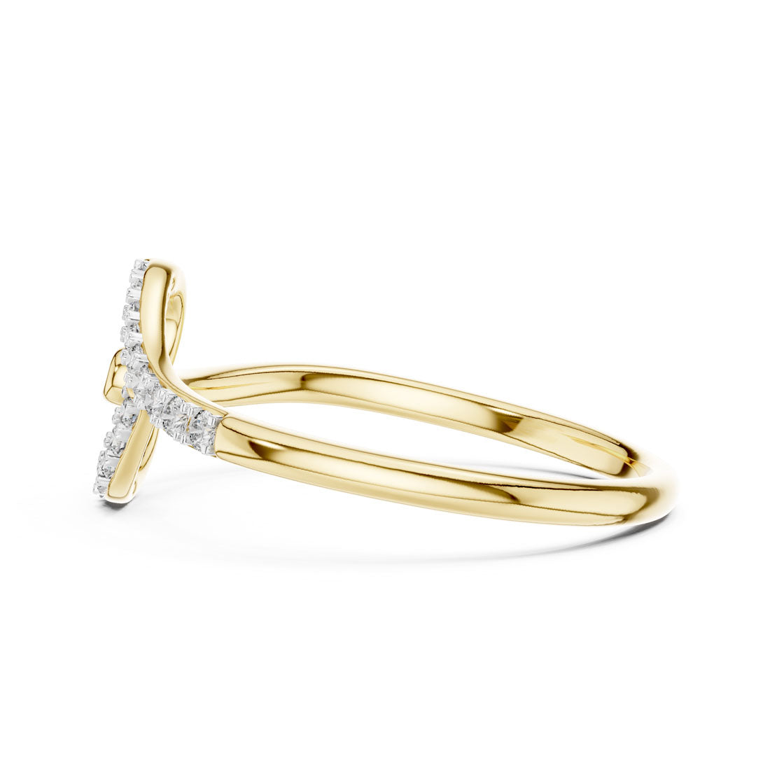 .08 Ct. Diamond Open Heart Motif Ring (12#10049@L) 3