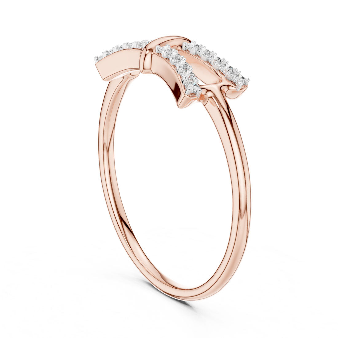 .12 Ct. Double Bar Pavé Diamond Ring (12#10050@L) 10