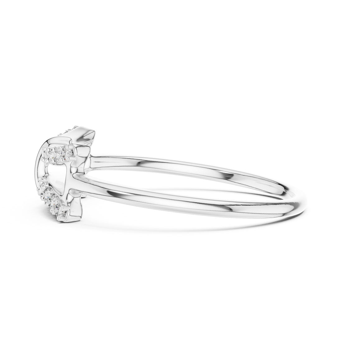 .12 Ct. Double Bar Pavé Diamond Ring (12#10050@L) 12