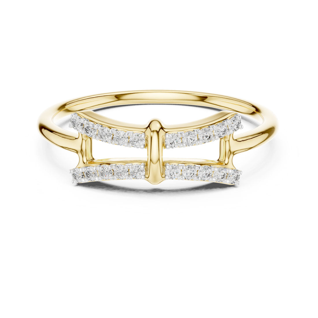 .12 Ct. Double Bar Pavé Diamond Ring (12#10050@L) 5
