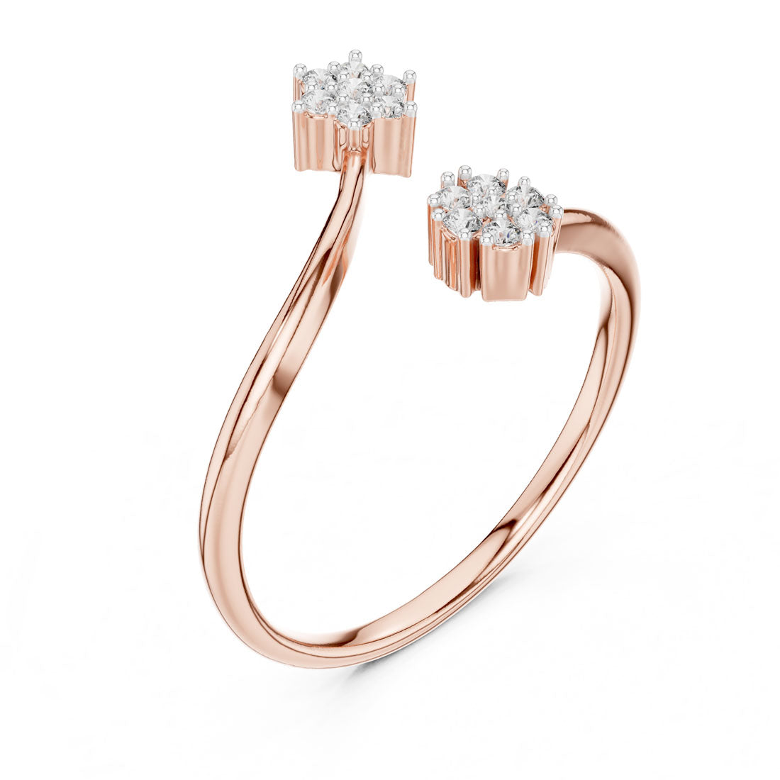 .14 Ct. Open Wrap Diamond Cluster Ring (12#10051@L) 9