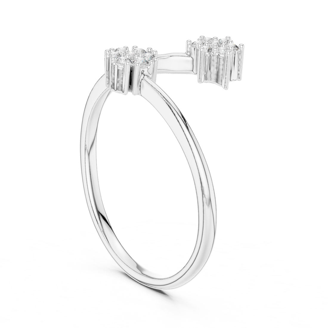 .14 Ct. Open Wrap Diamond Cluster Ring (12#10051@L) 8