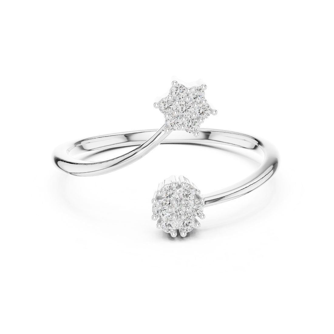 .14 Ct. Open Wrap Diamond Cluster Ring (12#10051@L) 7