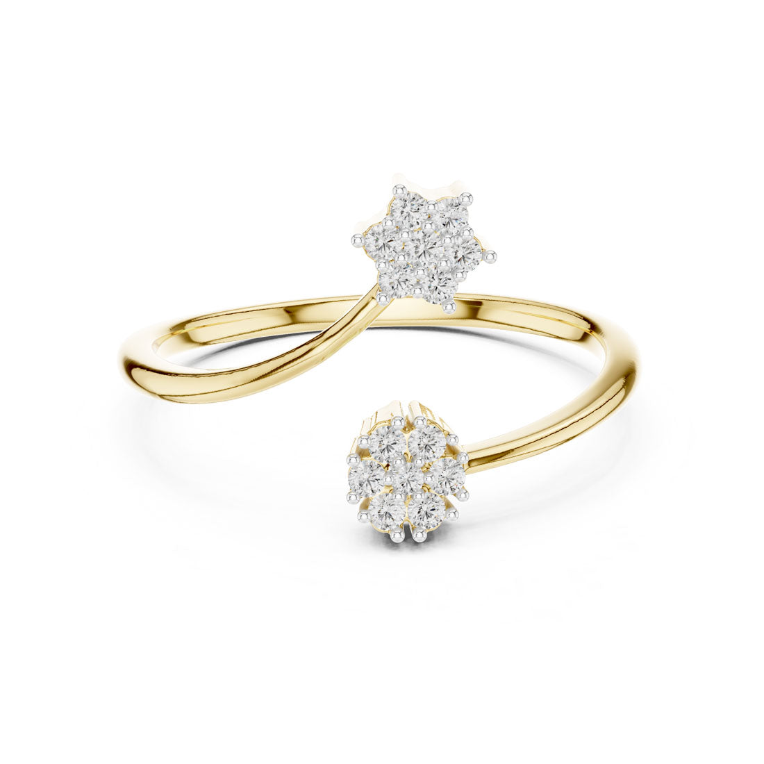 .14 Ct. Open Wrap Diamond Cluster Ring (12#10051@L)