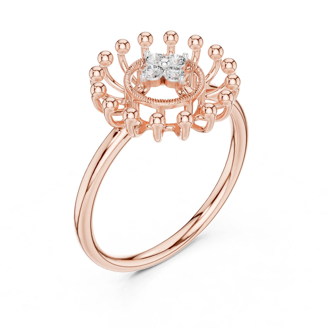 .08 Ct. Sunburst Diamond Cluster Ring (12#10056@L) 6