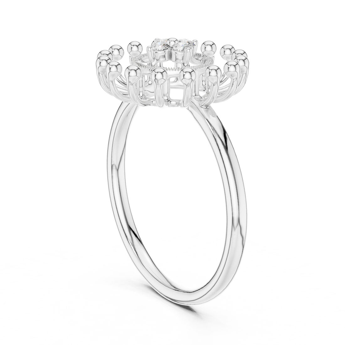 .08 Ct. Sunburst Diamond Cluster Ring (12#10056@L) 9