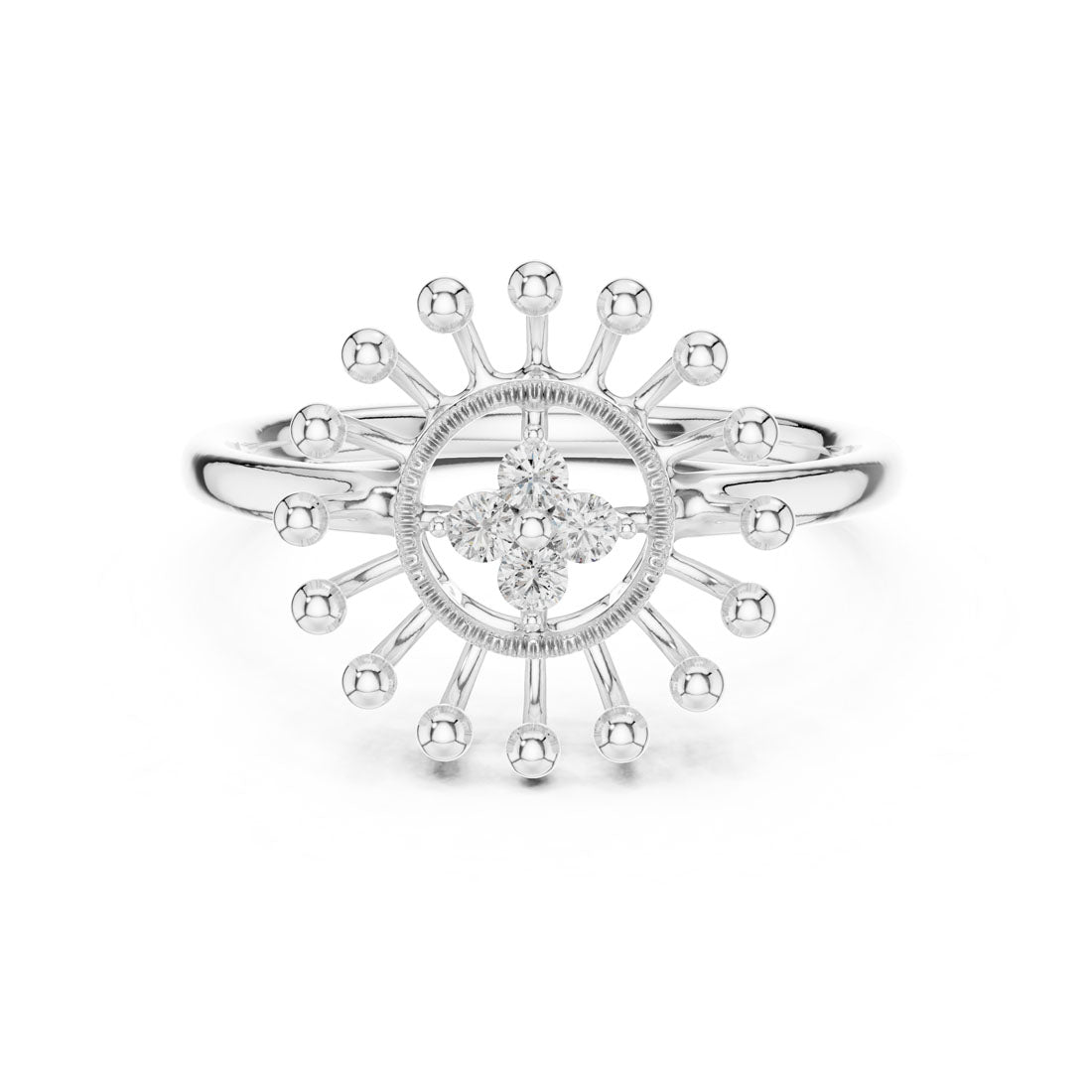 .08 Ct. Sunburst Diamond Cluster Ring (12#10056@L) 5