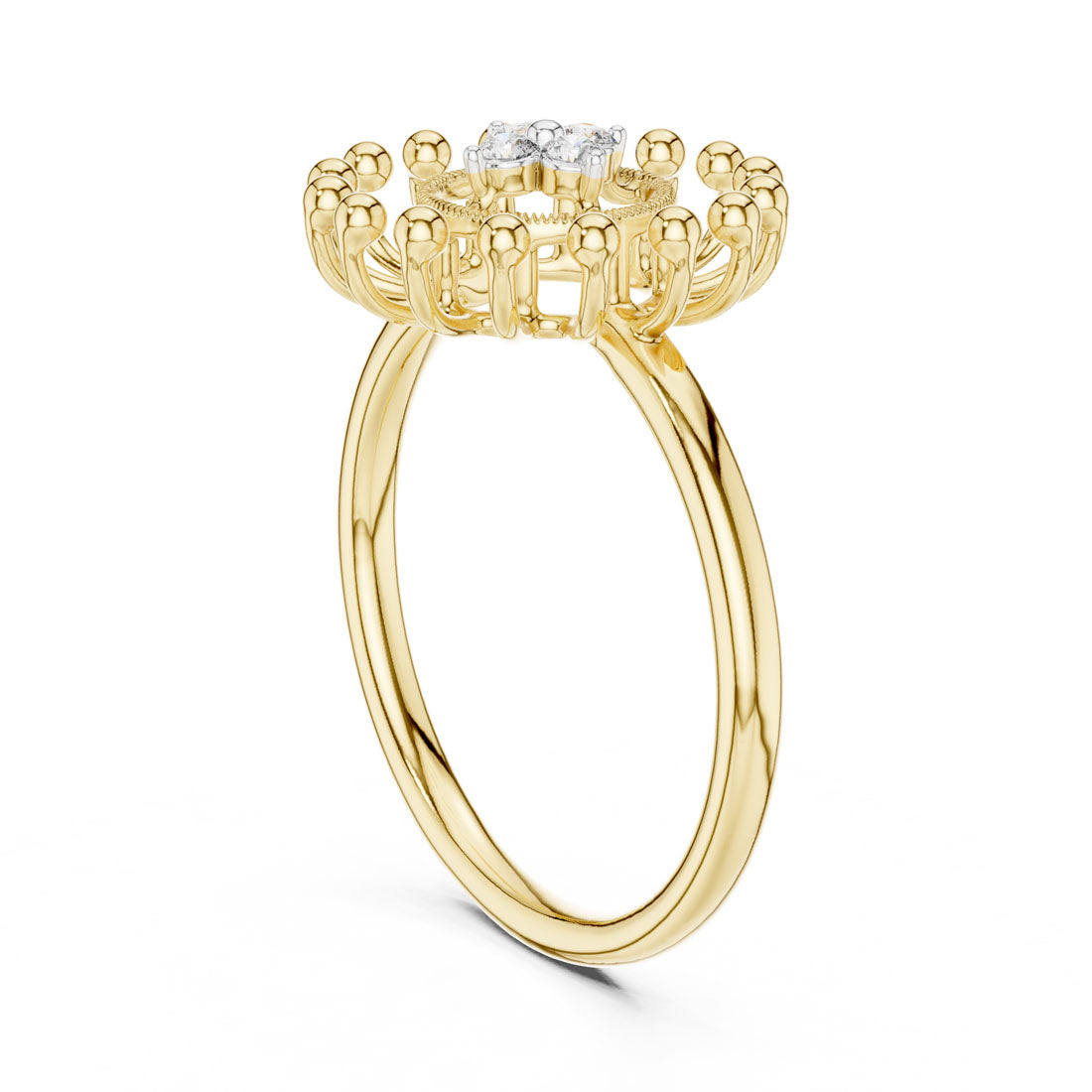 .08 Ct. Sunburst Diamond Cluster Ring (12#10056@L) 4